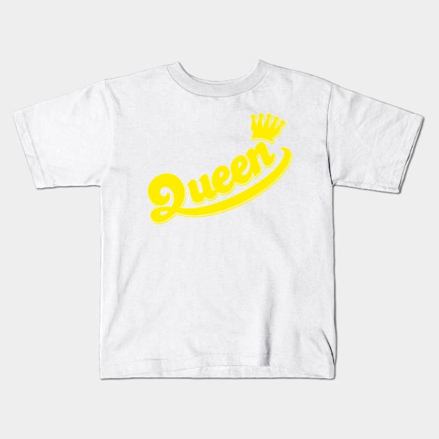 Yellow Queen Kids T-Shirt by Jennifer